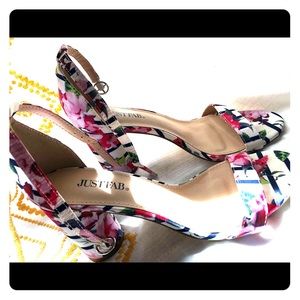 Flower print Heels